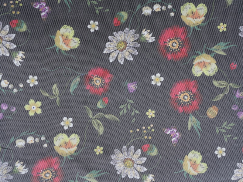 ポリエステル - ビスコースツイルプリントライニングファブリック