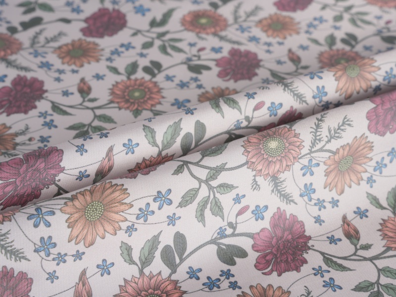 ポリエステル - ビスコースツイルプリントライニングファブリック